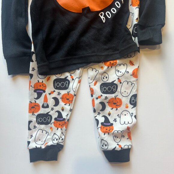 NWT Modern Kids 3 Piece Sleepwear Set Boo Pumpkin Halloween Pajamas Size 18M NEW - Picture 2 of 8